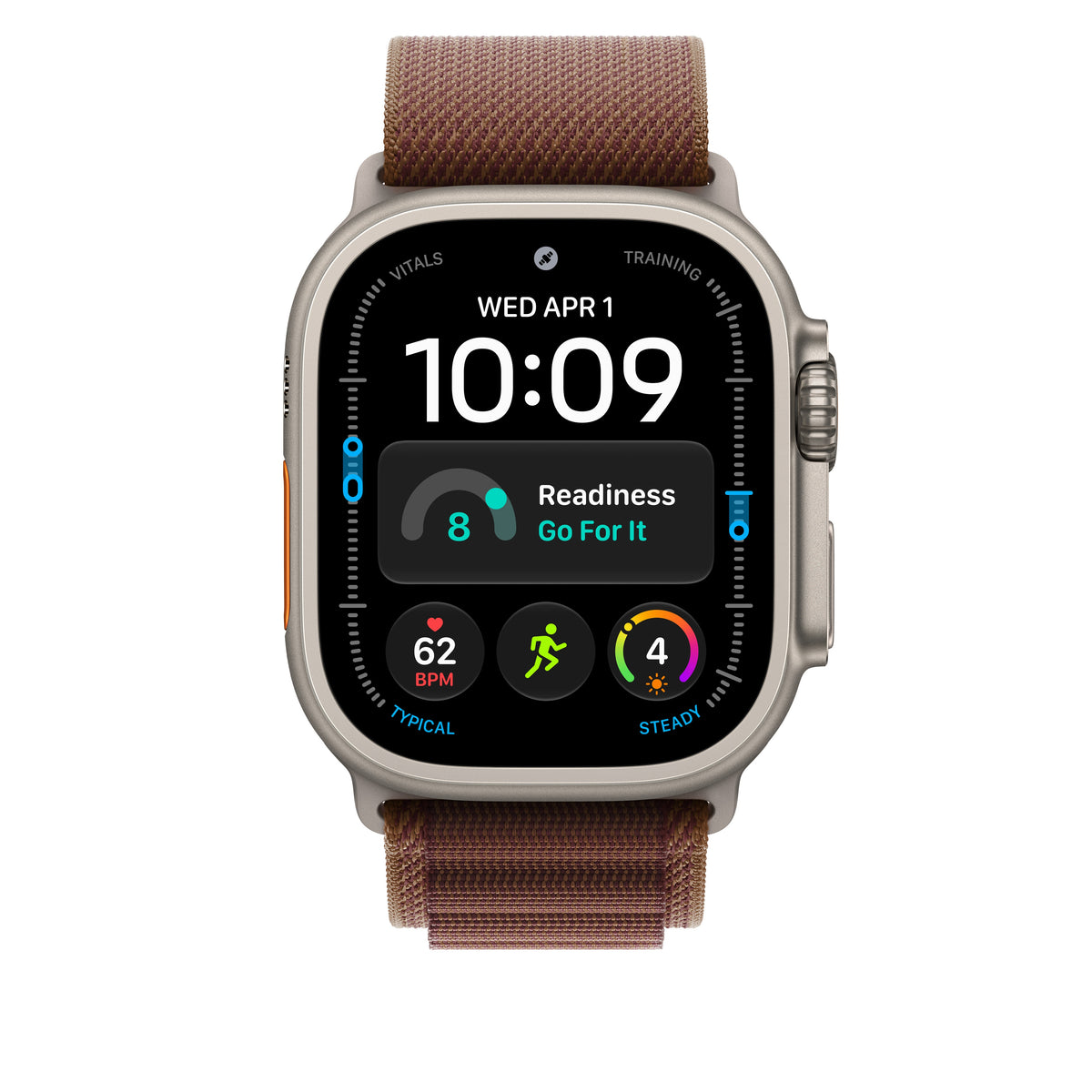 Loop Alpine bordô de 49 mm - S - acabamento em titânio natural