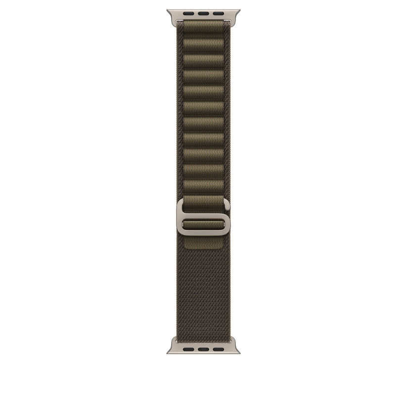 Loop Alpine azeitona de 49 mm - L - acabamento em titânio natural