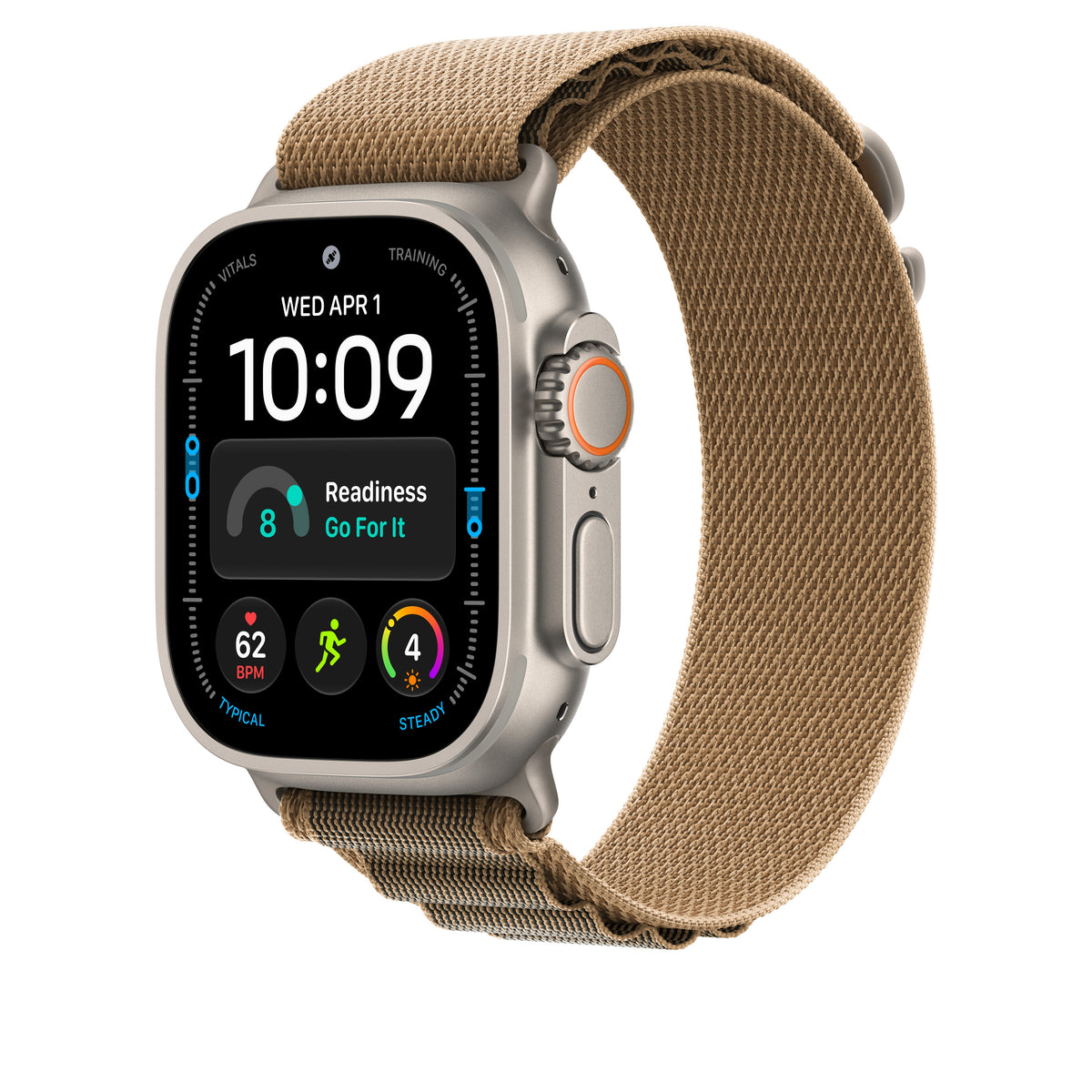 Loop Alpine deserto de 49 mm - L - acabamento em titânio natural