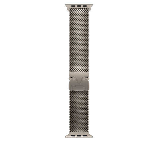 Loop milanesa em titânio natural de 49 mm - S