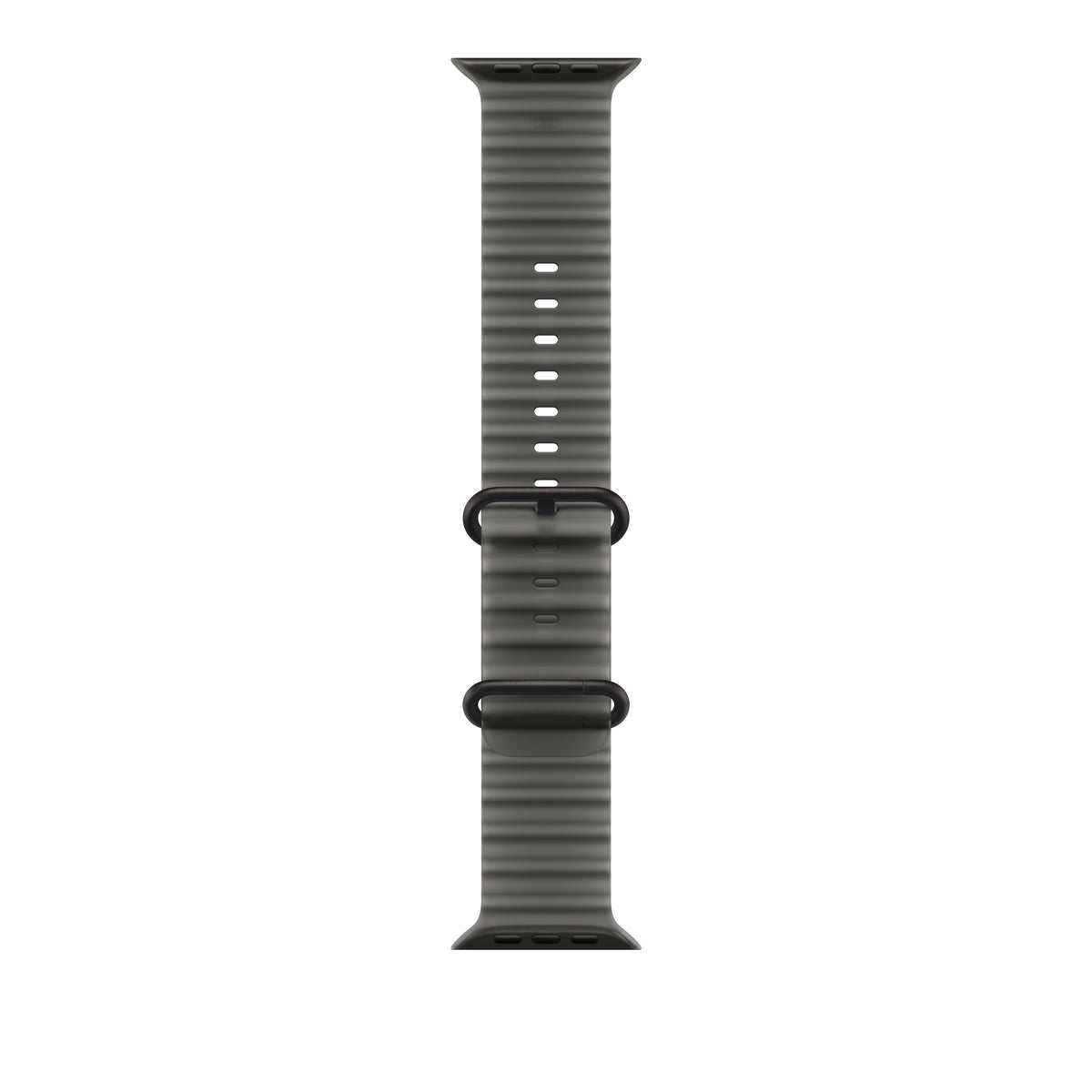 Bracelete Ocean preto translúcido de 49 mm - Titânio preto