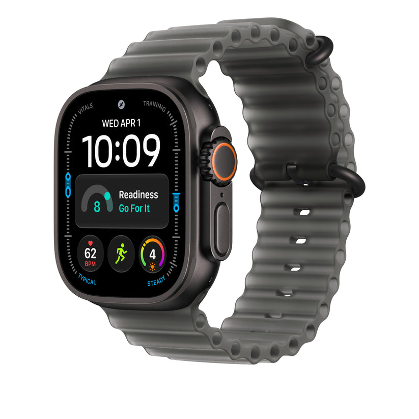 Extensão para Bracelete Ocean preto translúcido de 49 mm - Titânio preto