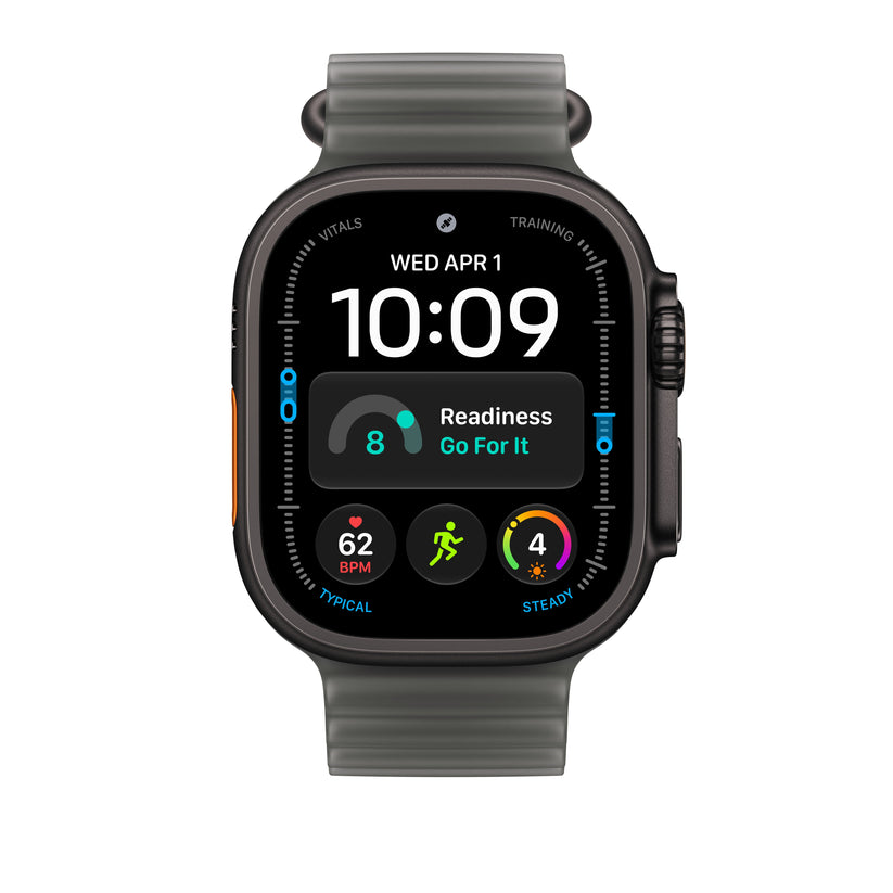 Extensão para Bracelete Ocean preto translúcido de 49 mm - Titânio preto