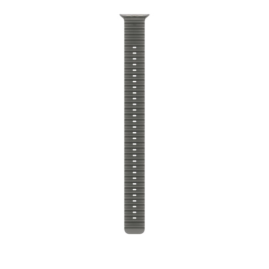Extensão para Bracelete Ocean preto translúcido de 49 mm - Titânio natural