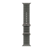 Bracelete Ocean preto translúcido de 49 mm - Titânio natural