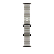 Bracelete Ocean cinzento translúcido de 49 mm - Titânio preto