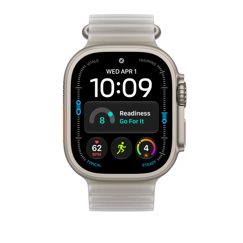 Extensão para Bracelete Ocean cinzento translúcido de 49 mm - Titânio preto