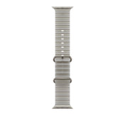 Bracelete Ocean cinzento translúcido de 49 mm - Titânio natural