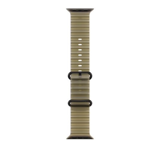 Bracelete Ocean Kelp translúcido de 49 mm - Titânio preto