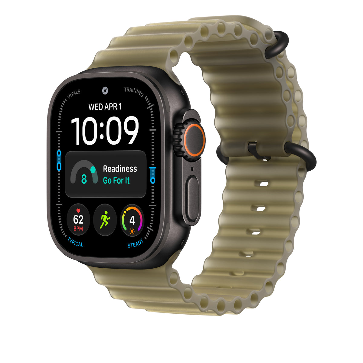 Extensão para Bracelete Ocean Kelp translúcido de 49 mm - Titânio preto