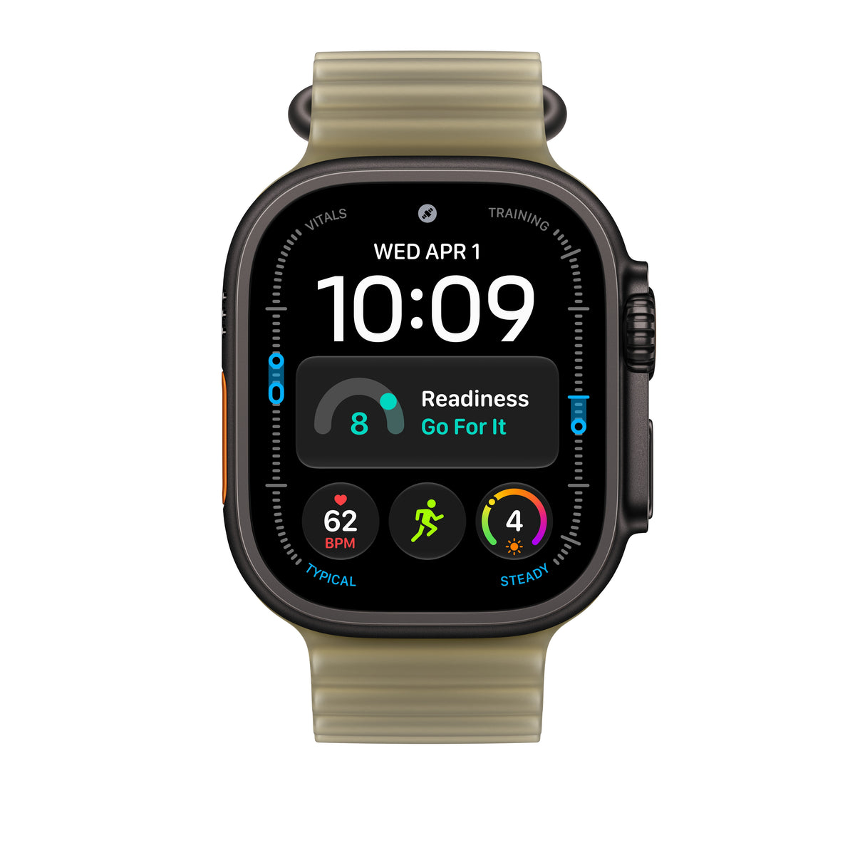Extensão para Bracelete Ocean Kelp translúcido de 49 mm - Titânio preto