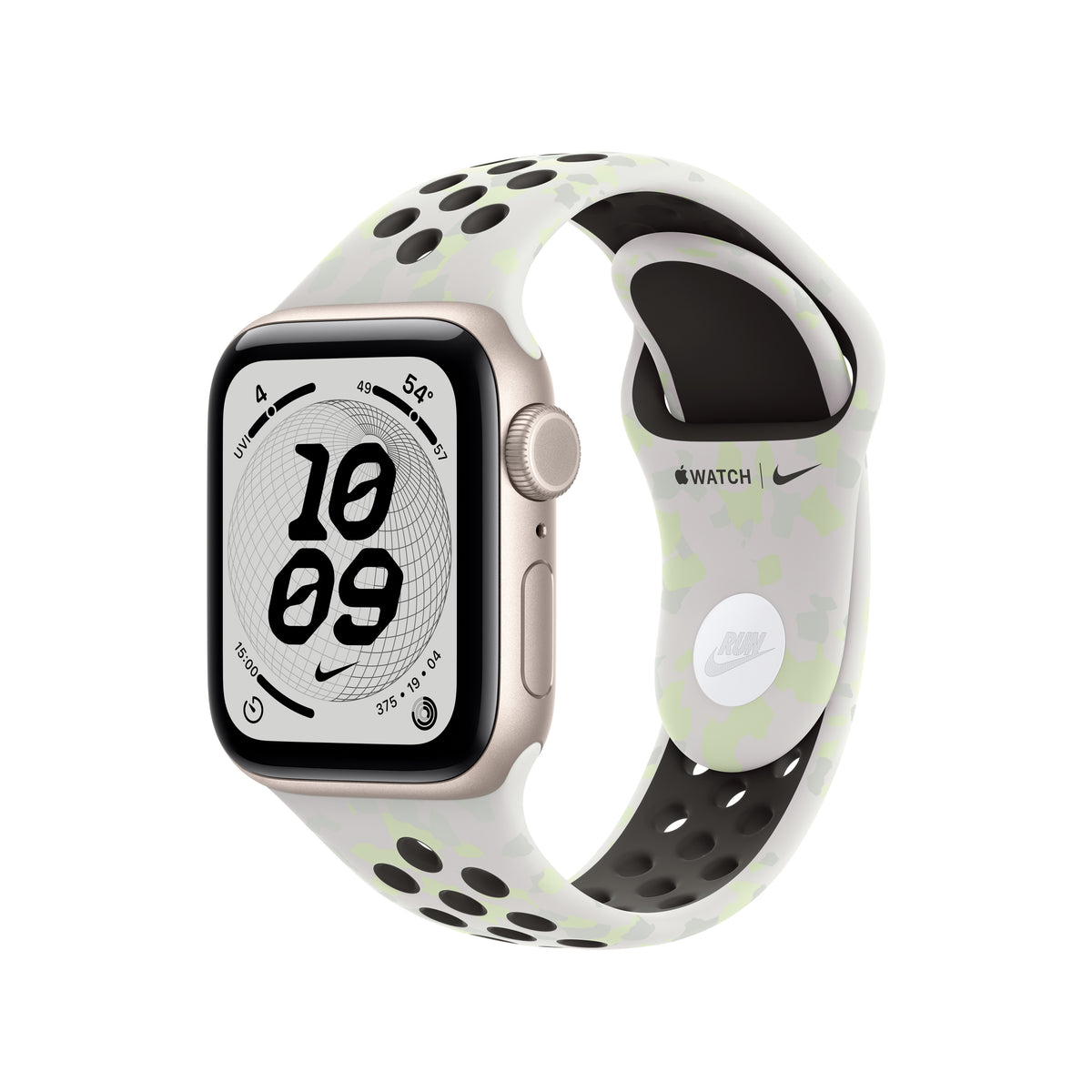 Bracelete desportiva Nike branco Essential de 40 mm - M/L