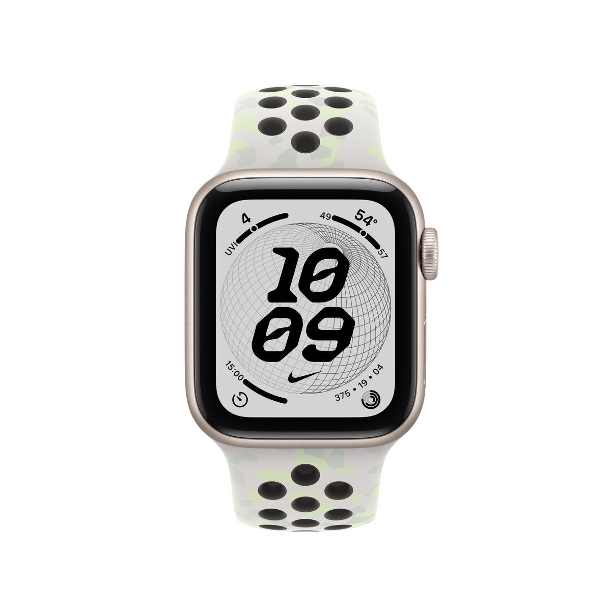Bracelete desportiva Nike branco Essential de 40 mm - M/L