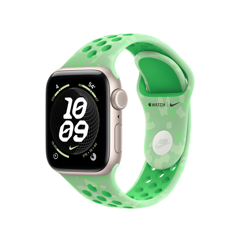Bracelete desportiva Nike verde Spark de 40 mm - S/M