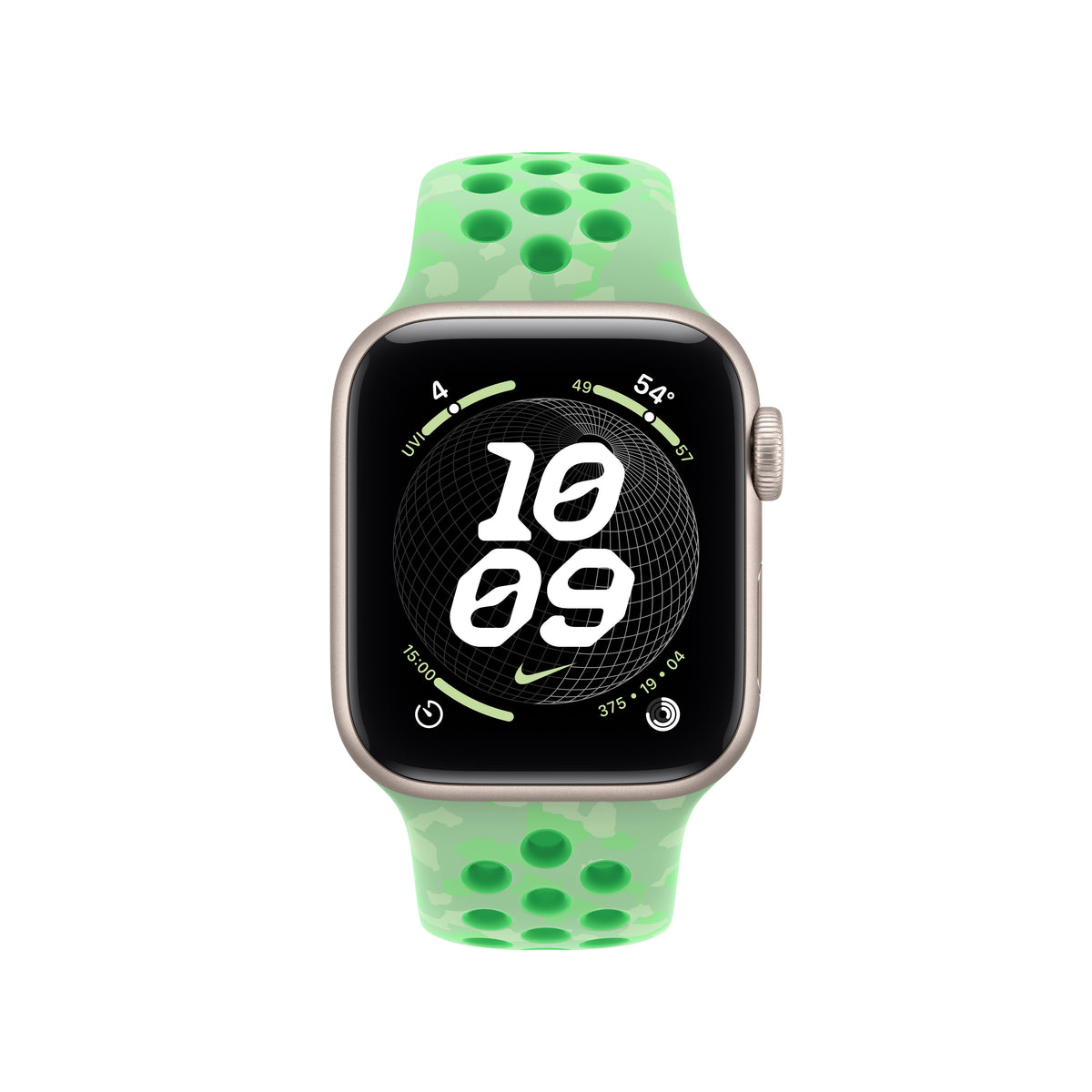 Bracelete desportiva Nike verde Spark de 40 mm - S/M