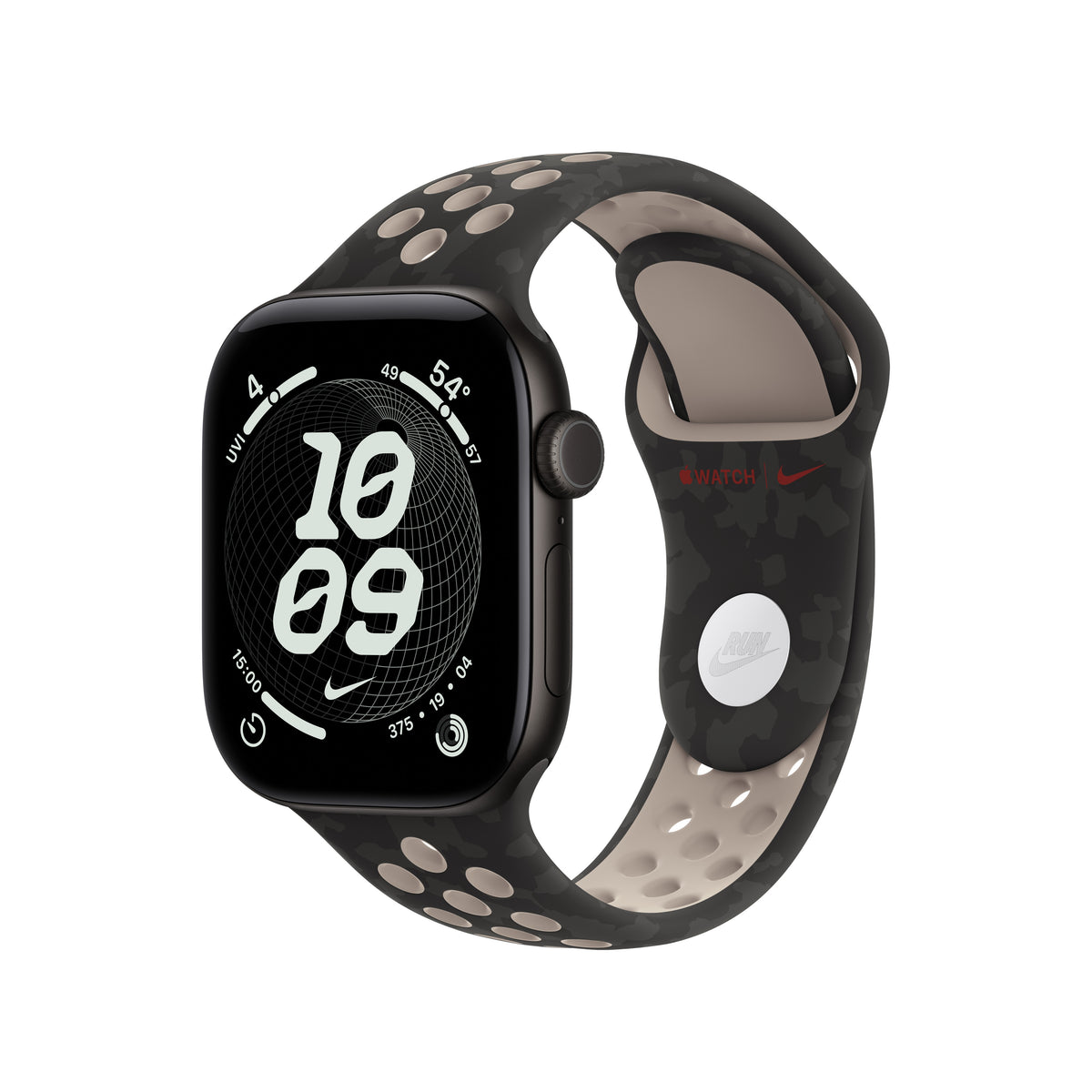 Bracelete desportiva Nike preto After Dark de 42 mm - S/M