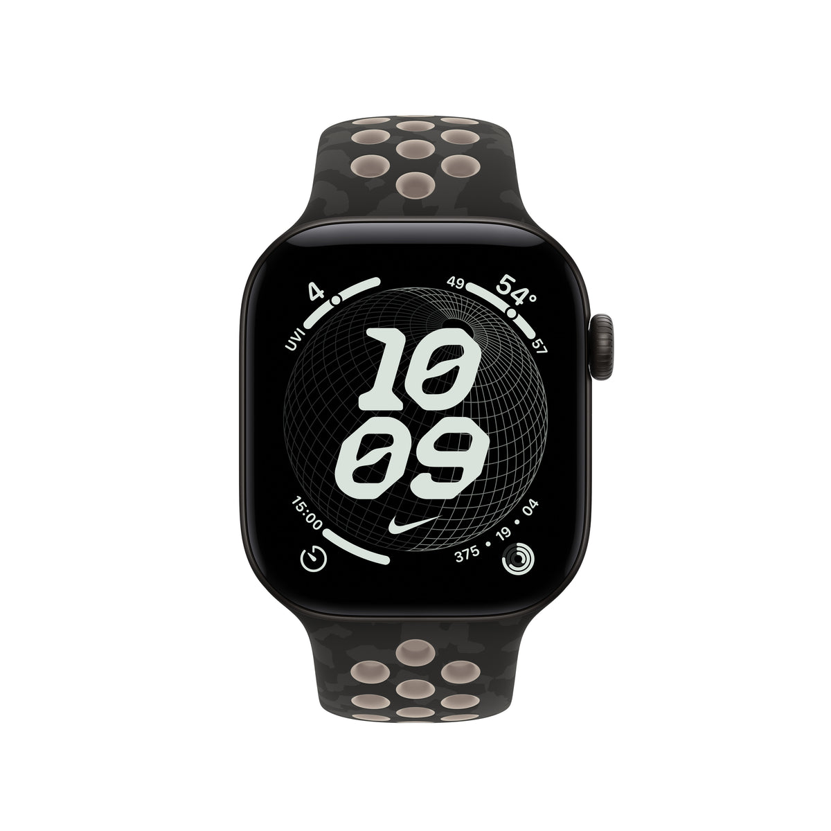 Bracelete desportiva Nike preto After Dark de 42 mm - S/M