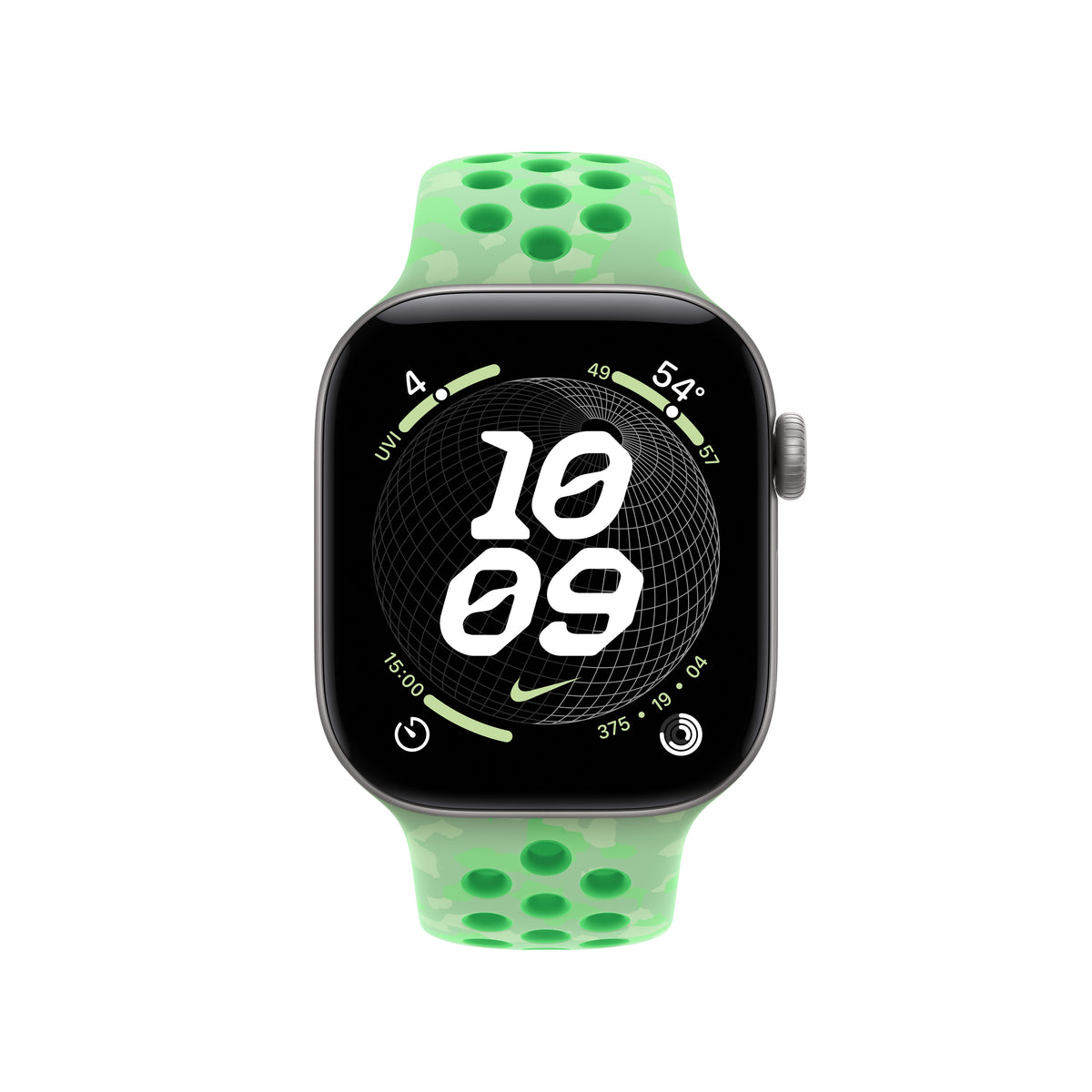 Bracelete desportiva Nike verde Spark de 42 mm - M/L