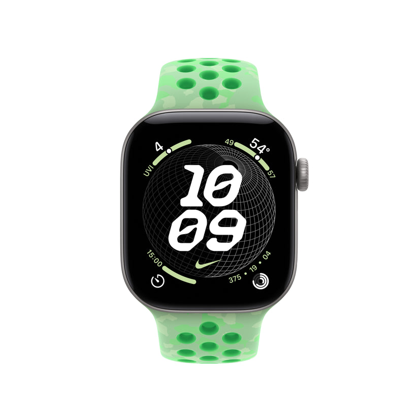 Bracelete desportiva Nike verde Spark de 42 mm - M/L