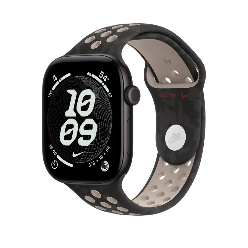 Bracelete desportiva Nike preto After Dark de 46 mm - S/M