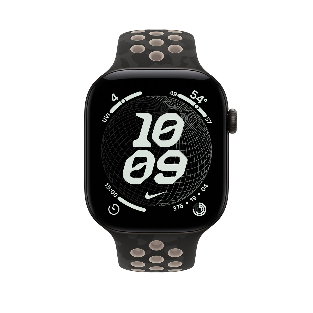 Bracelete desportiva Nike preto After Dark de 46 mm - S/M