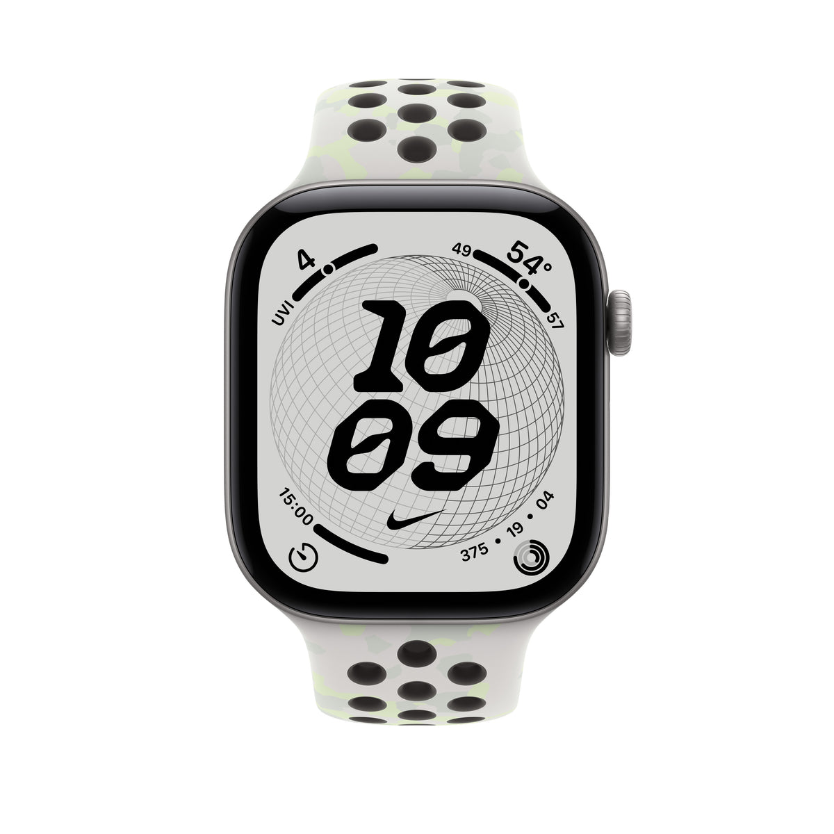 Bracelete desportiva Nike branco Essential de 46 mm - S/M