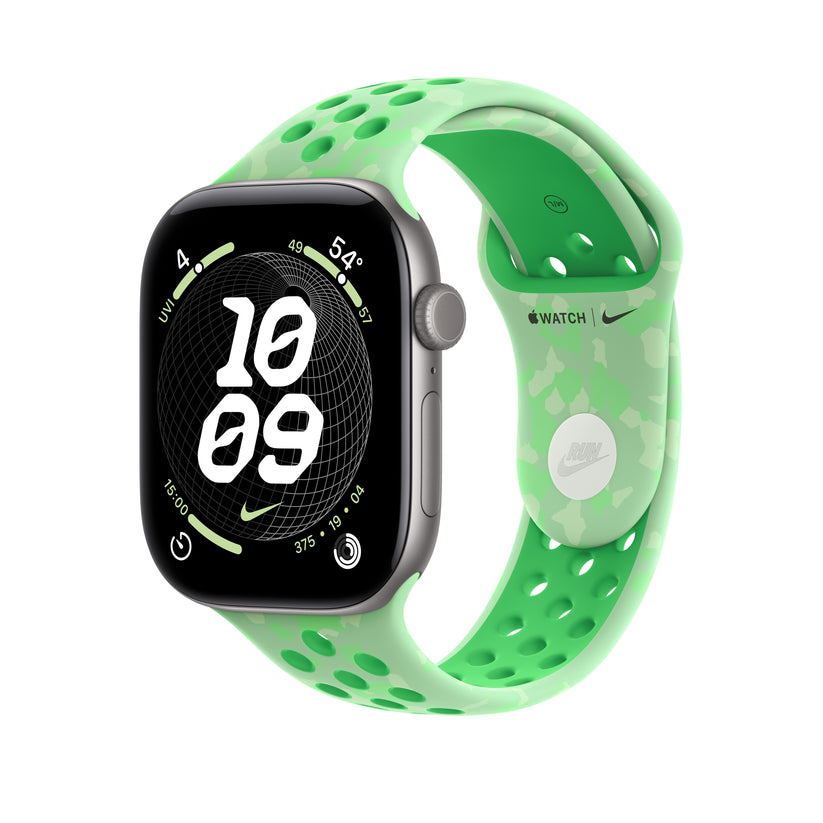 Bracelete desportiva Nike verde Spark de 46 mm - S/M