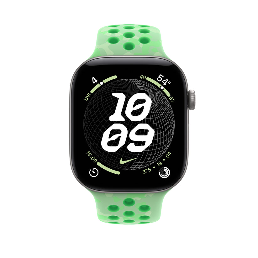 Bracelete desportiva Nike verde Spark de 46 mm - S/M