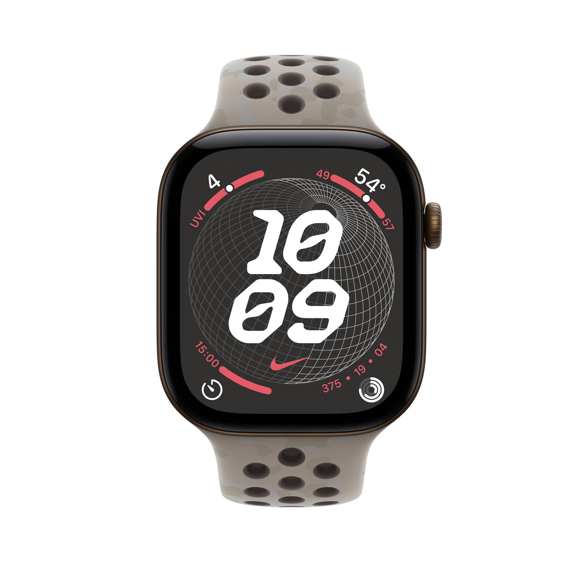 Bracelete desportiva Nike cinzento Pavement de 46 mm - S/M