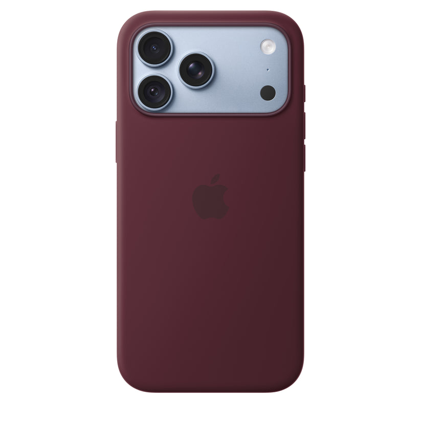 Capa em silicone com MagSafe para iPhone 18 Pro Max - Bordô