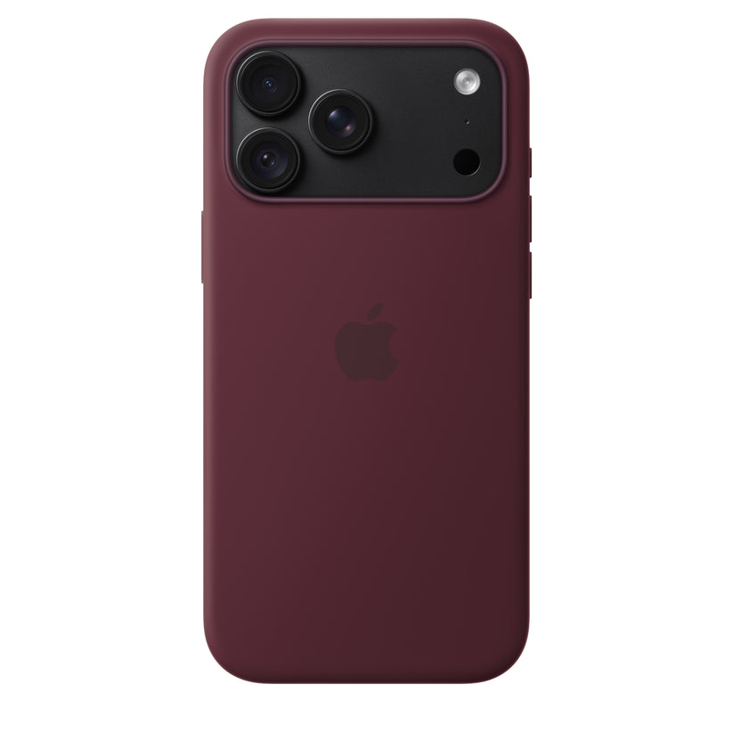 Capa em silicone com MagSafe para iPhone 18 Pro Max - Bordô
