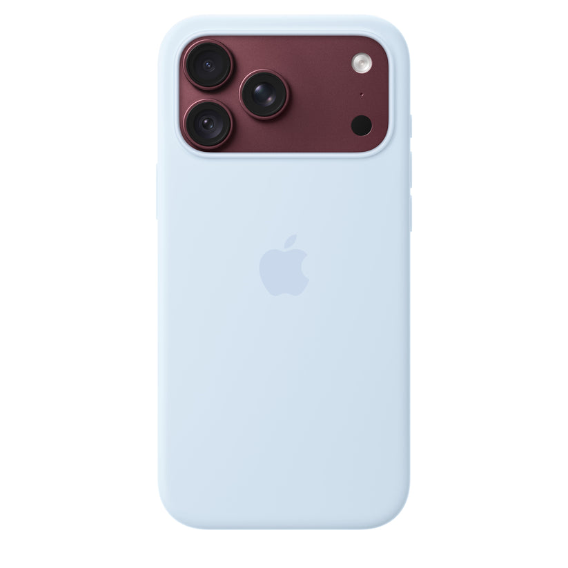 Capa em silicone com MagSafe para iPhone 18 Pro Max - Azul fresco