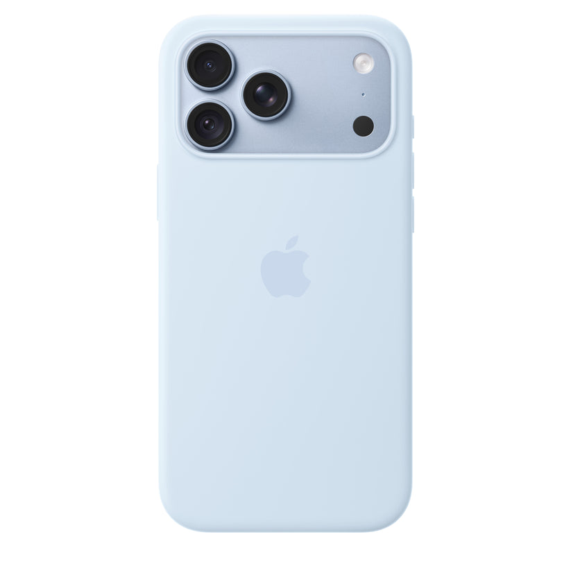 Capa em silicone com MagSafe para iPhone 18 Pro Max - Azul fresco
