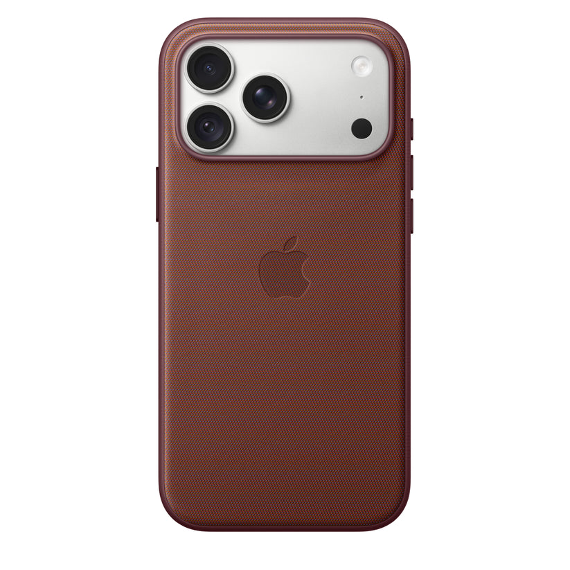 Capa em tecido TechWoven com MagSafe para iPhone 18 Pro Max – Bordô