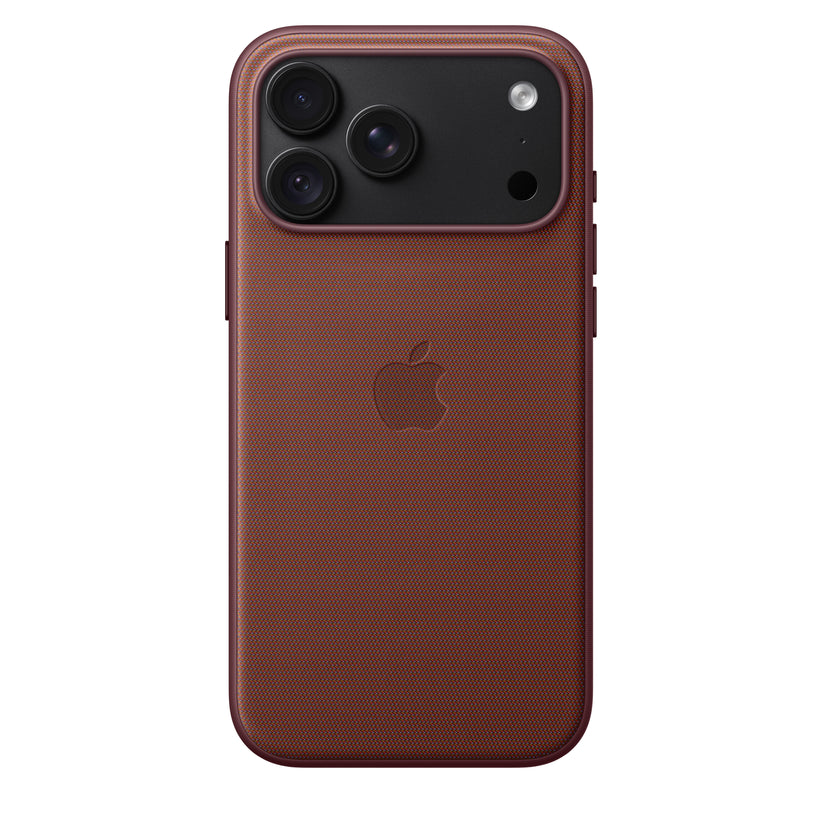 Capa em tecido TechWoven com MagSafe para iPhone 18 Pro Max – Bordô