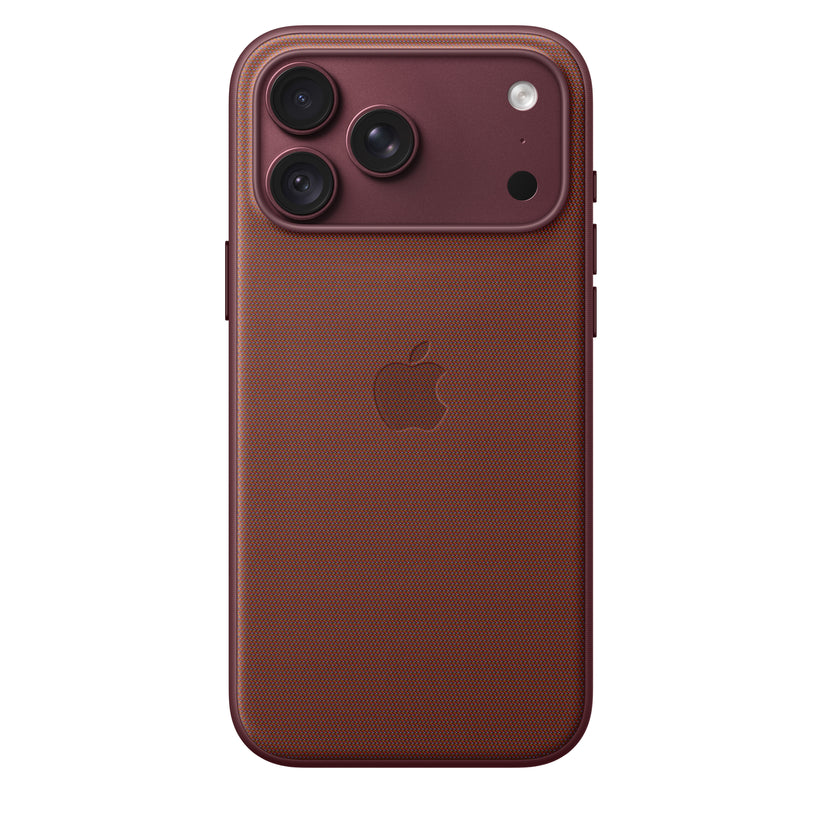 Capa em tecido TechWoven com MagSafe para iPhone 18 Pro Max – Bordô