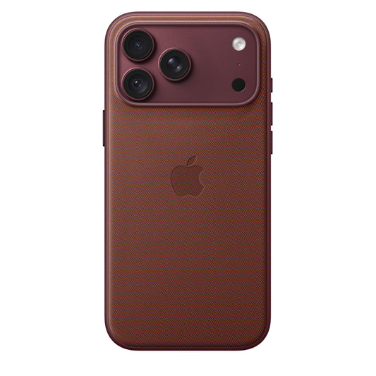 Capa em tecido TechWoven com MagSafe para iPhone 18 Pro Max – Bordô