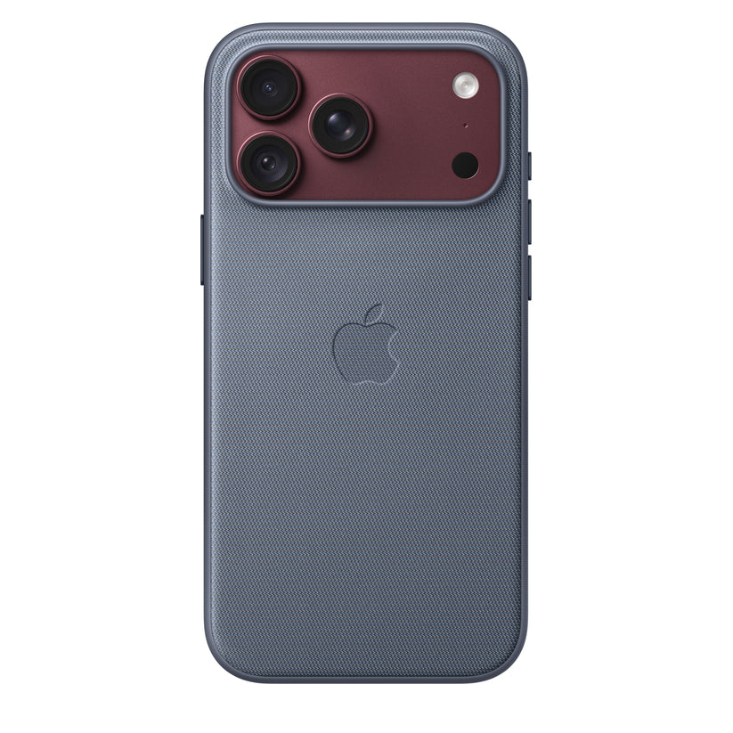 Capa em tecido TechWoven com MagSafe para iPhone 18 Pro Max – Azul cambraia
