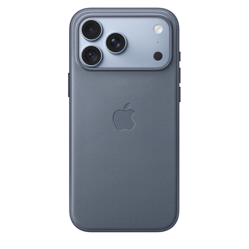 Capa em tecido TechWoven com MagSafe para iPhone 18 Pro Max – Azul cambraia