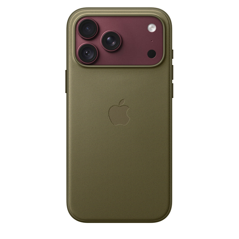 Capa em tecido TechWoven com MagSafe para iPhone 18 Pro Max – Azeitona