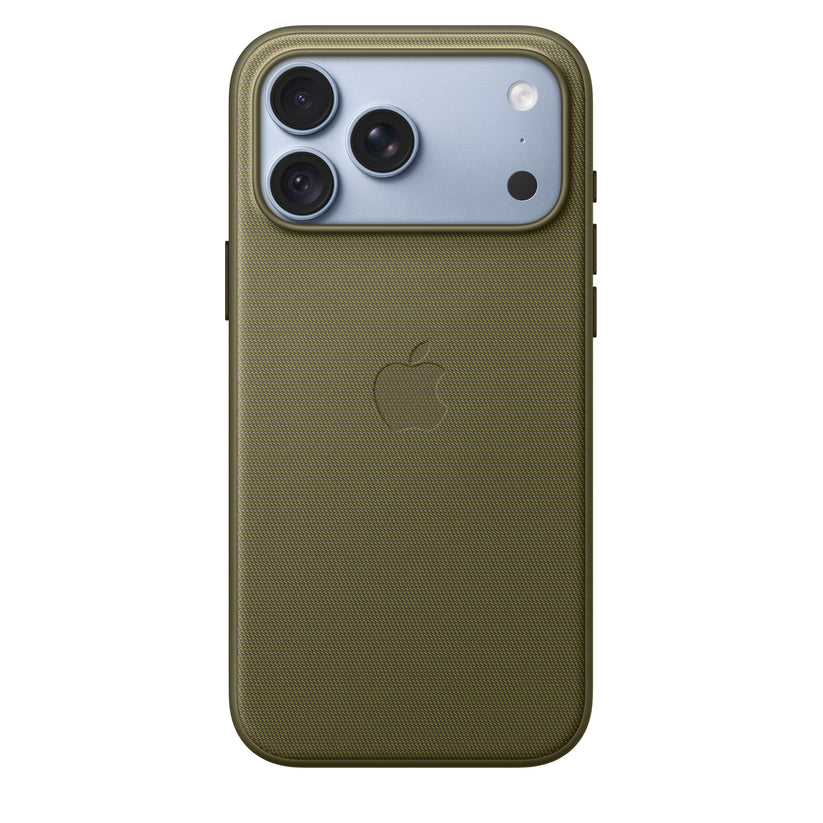 Capa em tecido TechWoven com MagSafe para iPhone 18 Pro Max – Azeitona