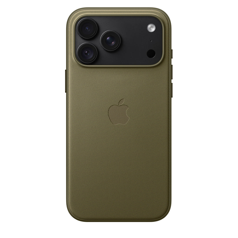 Capa em tecido TechWoven com MagSafe para iPhone 18 Pro Max – Azeitona