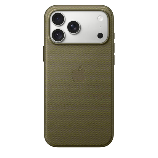 Capa em tecido TechWoven com MagSafe para iPhone 18 Pro Max – Azeitona