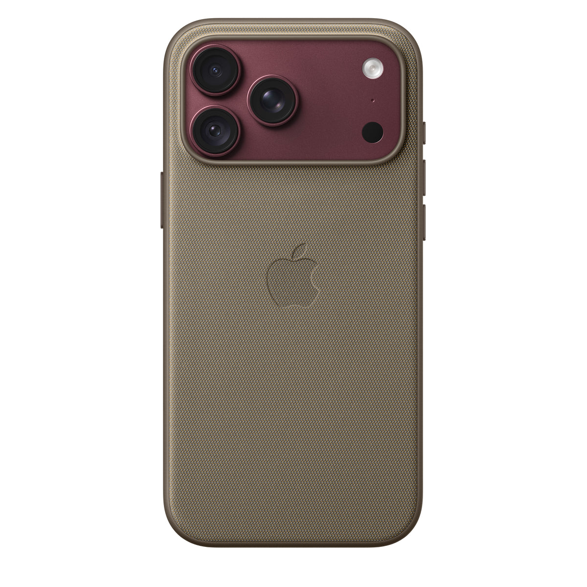 Capa em tecido TechWoven com MagSafe para iPhone 18 Pro Max – Castanho‑toupeira