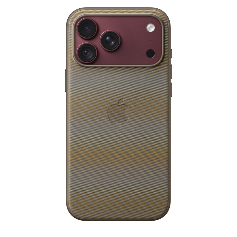 Capa em tecido TechWoven com MagSafe para iPhone 18 Pro Max – Castanho‑toupeira