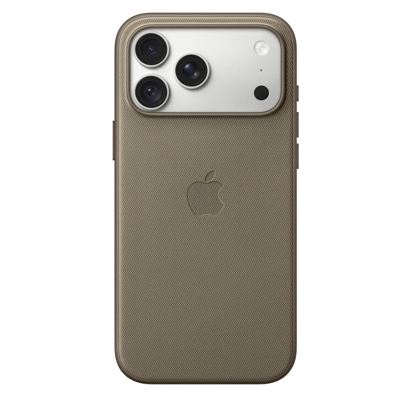 Capa em tecido TechWoven com MagSafe para iPhone 18 Pro Max – Castanho‑toupeira
