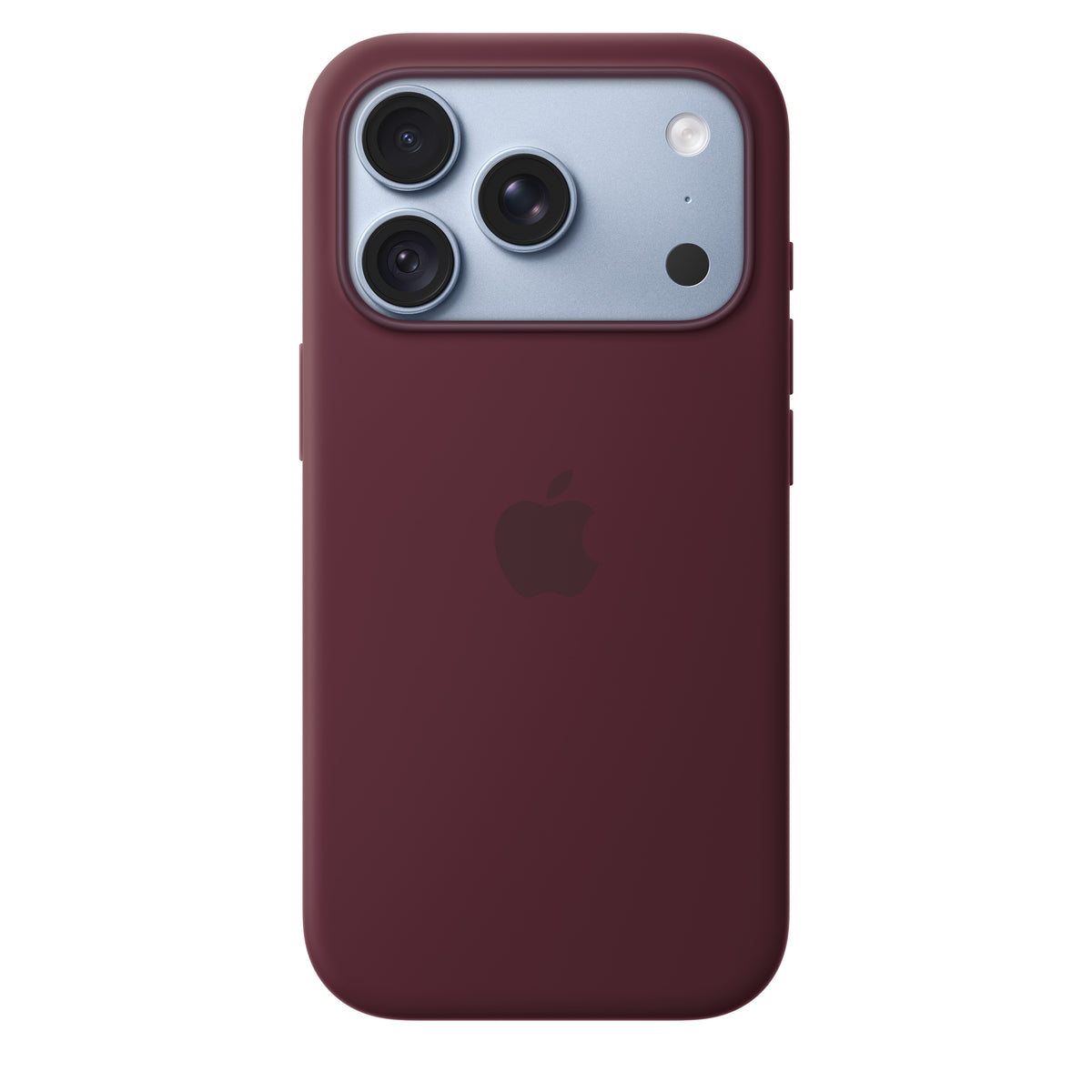 Capa em silicone com MagSafe para iPhone 18 Pro - Bordô