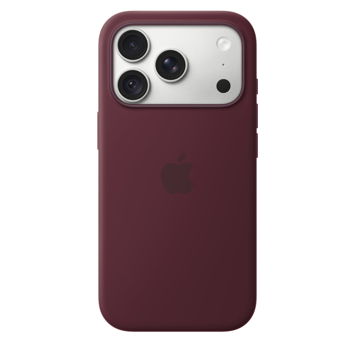 Capa em silicone com MagSafe para iPhone 18 Pro - Bordô