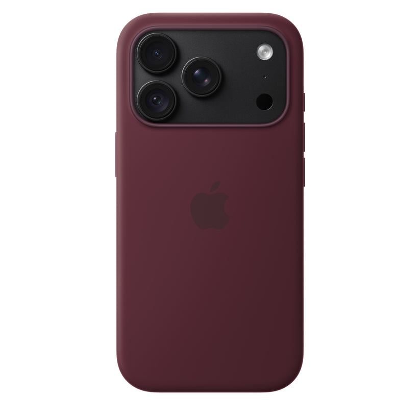 Capa em silicone com MagSafe para iPhone 18 Pro - Bordô