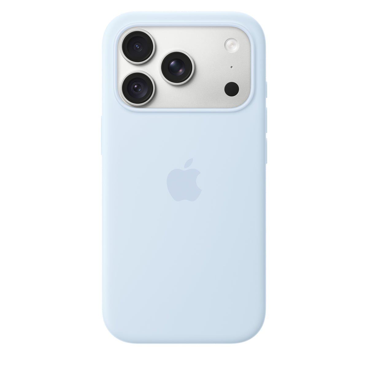Capa em silicone com MagSafe para iPhone 18 Pro ‑ Azul fresco